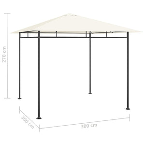 Gazebo 3x3x2,7 m Crema 180 g/m² 313918