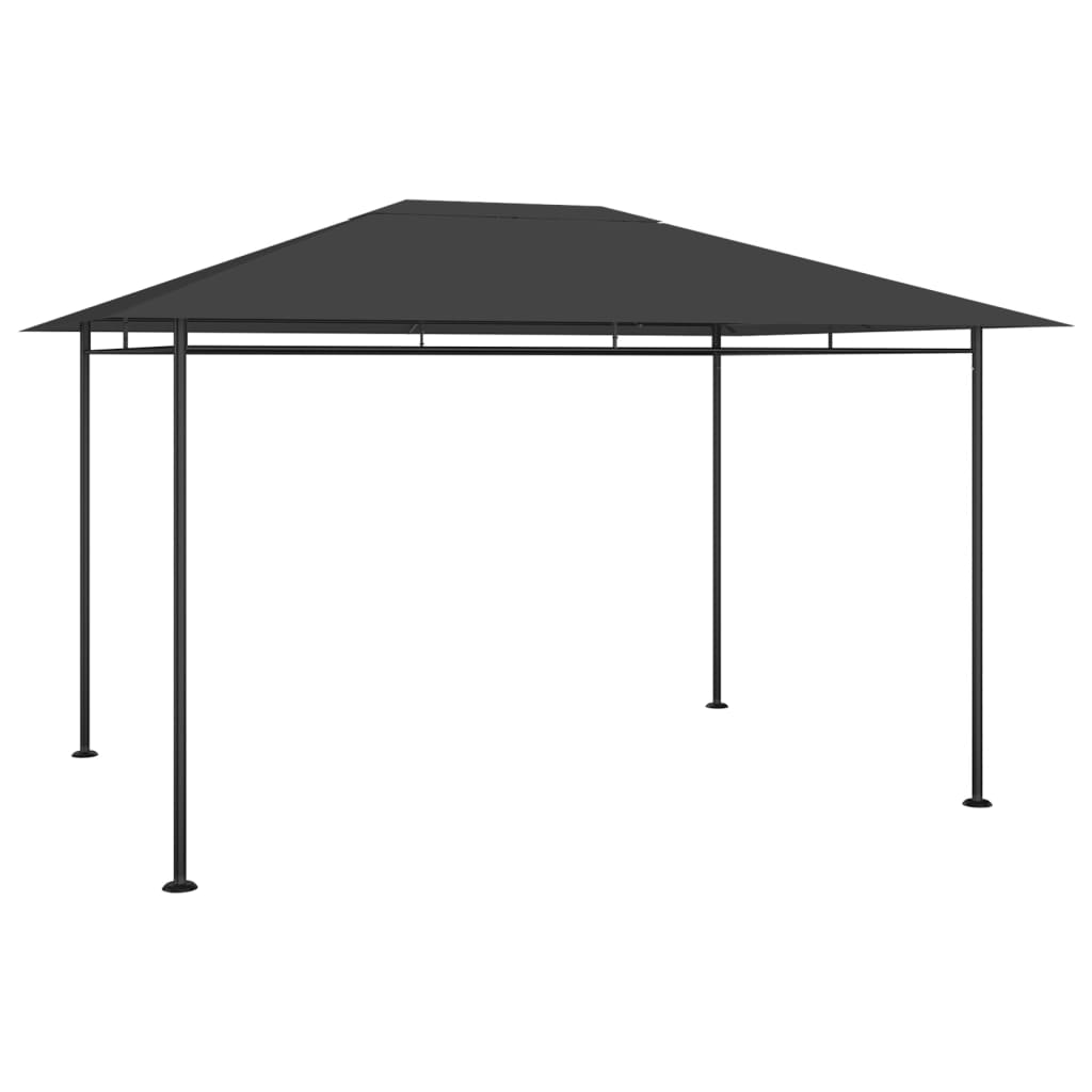 Gazebo 4x3x2,7 m Antracite 180 g/m² cod mxl 66113