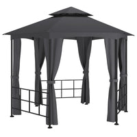 Gazebo con Pareti Laterali 3,1x2,7 m Antracite 313933