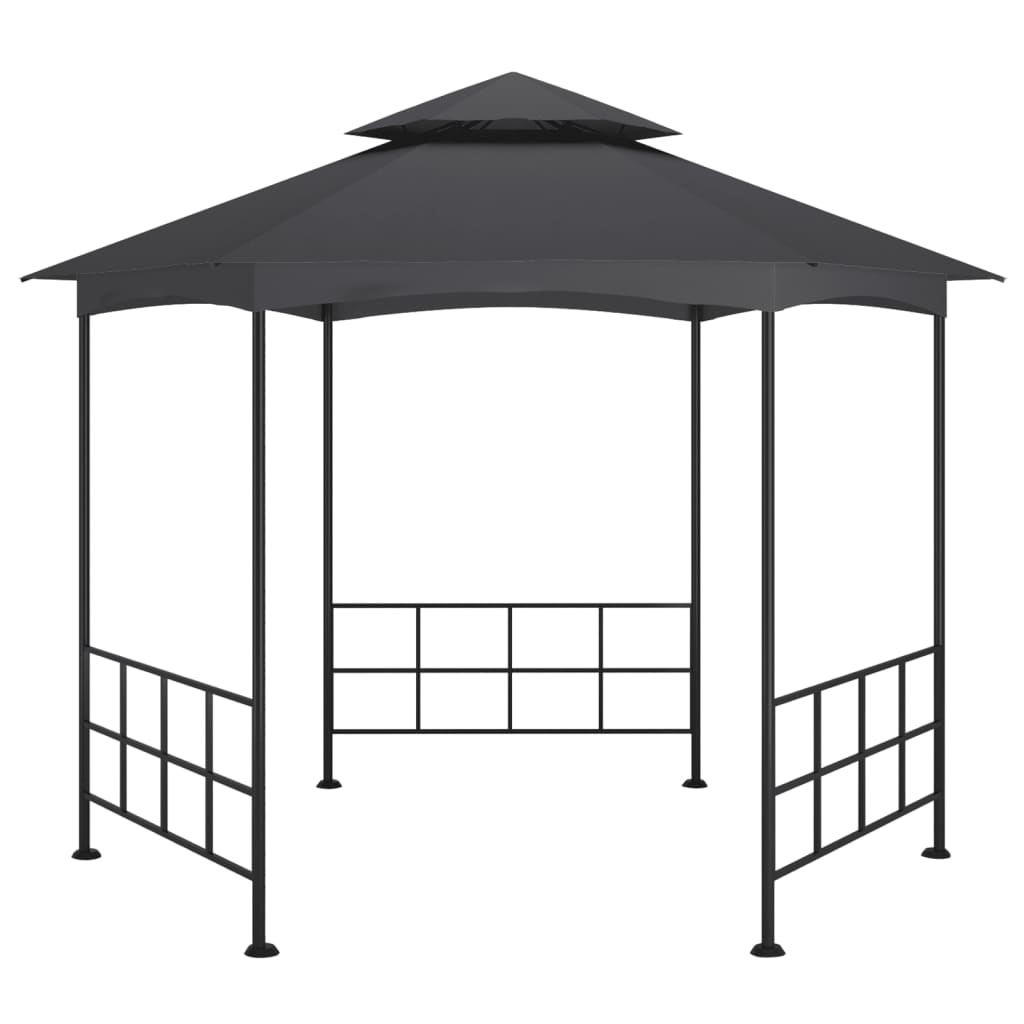 Gazebo con Pareti Laterali 3,1x2,7 m Antracite 313933