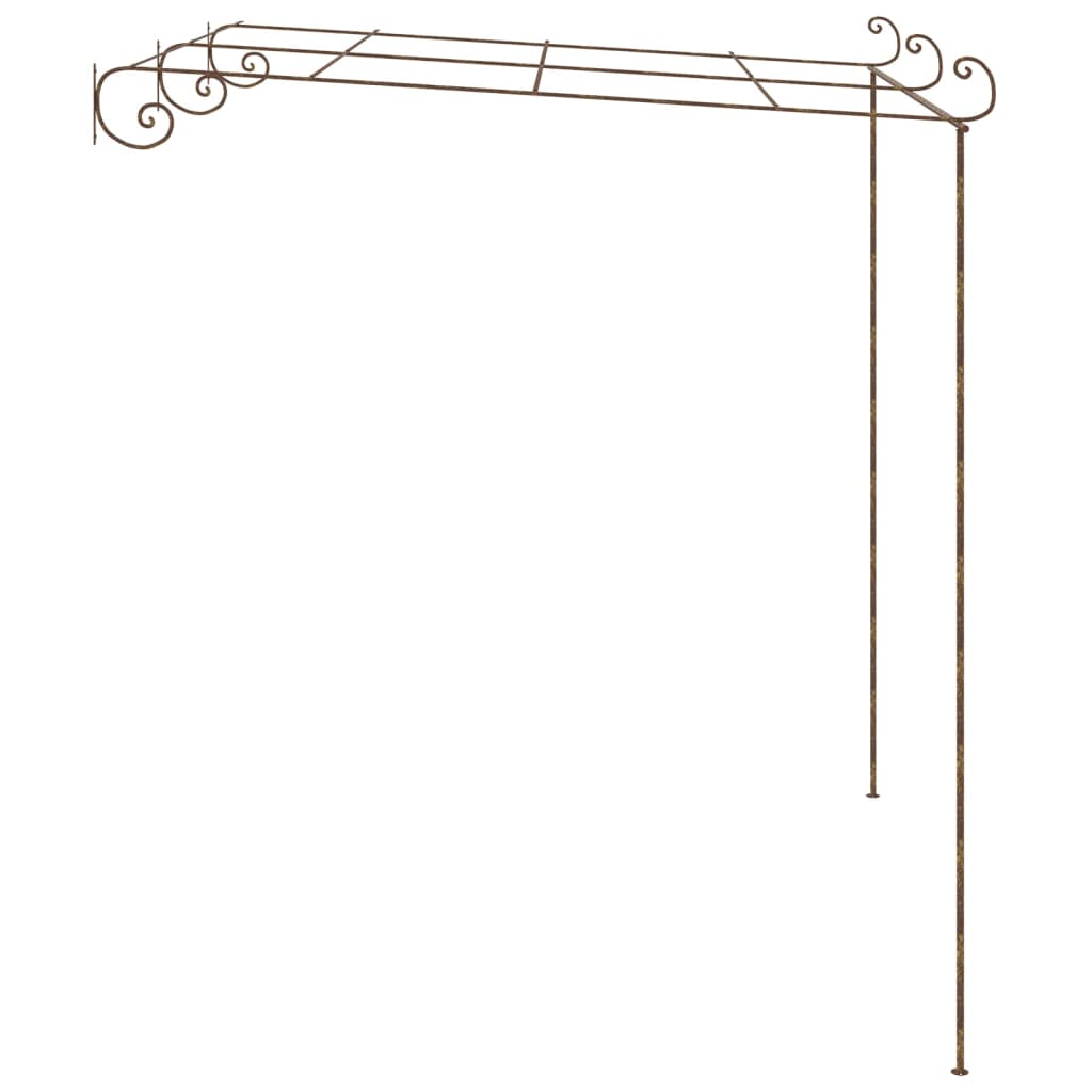 Pergolato da Giardino Marrone Anticato 3x3x2,5 m in Ferro 313997