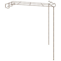 Pergolato da Giardino Marrone Anticato 3x3x2,5 m in Ferro 313997