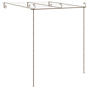 Pergolato da Giardino Marrone Anticato 3x3x2,5 m in Ferro 313997