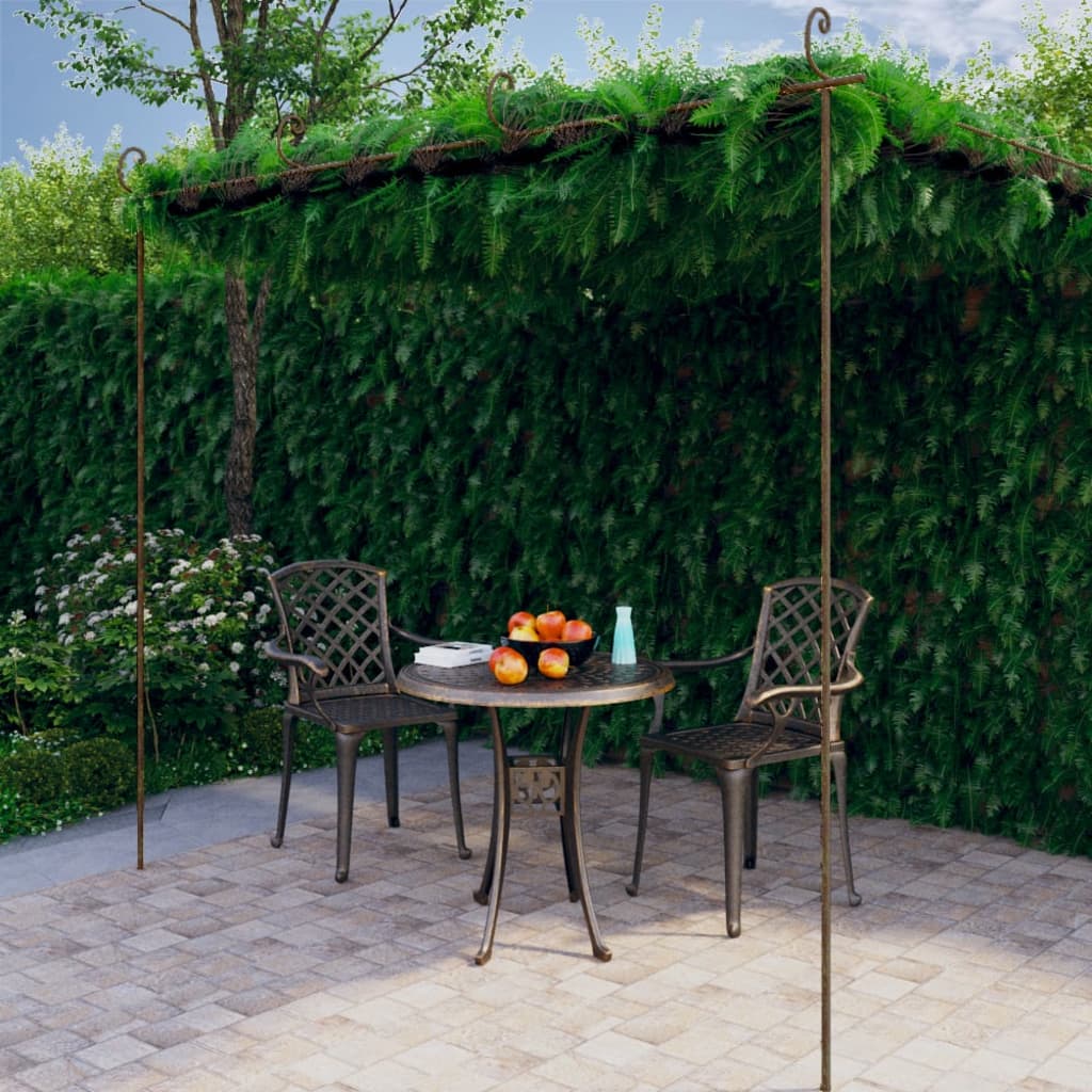 Pergolato da Giardino Marrone Anticato 4x3x2,5 m in Ferrocod mxl 97152