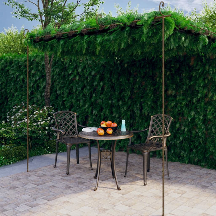 Pergolato da Giardino Marrone Anticato 4x3x2,5 m in Ferrocod mxl 97152