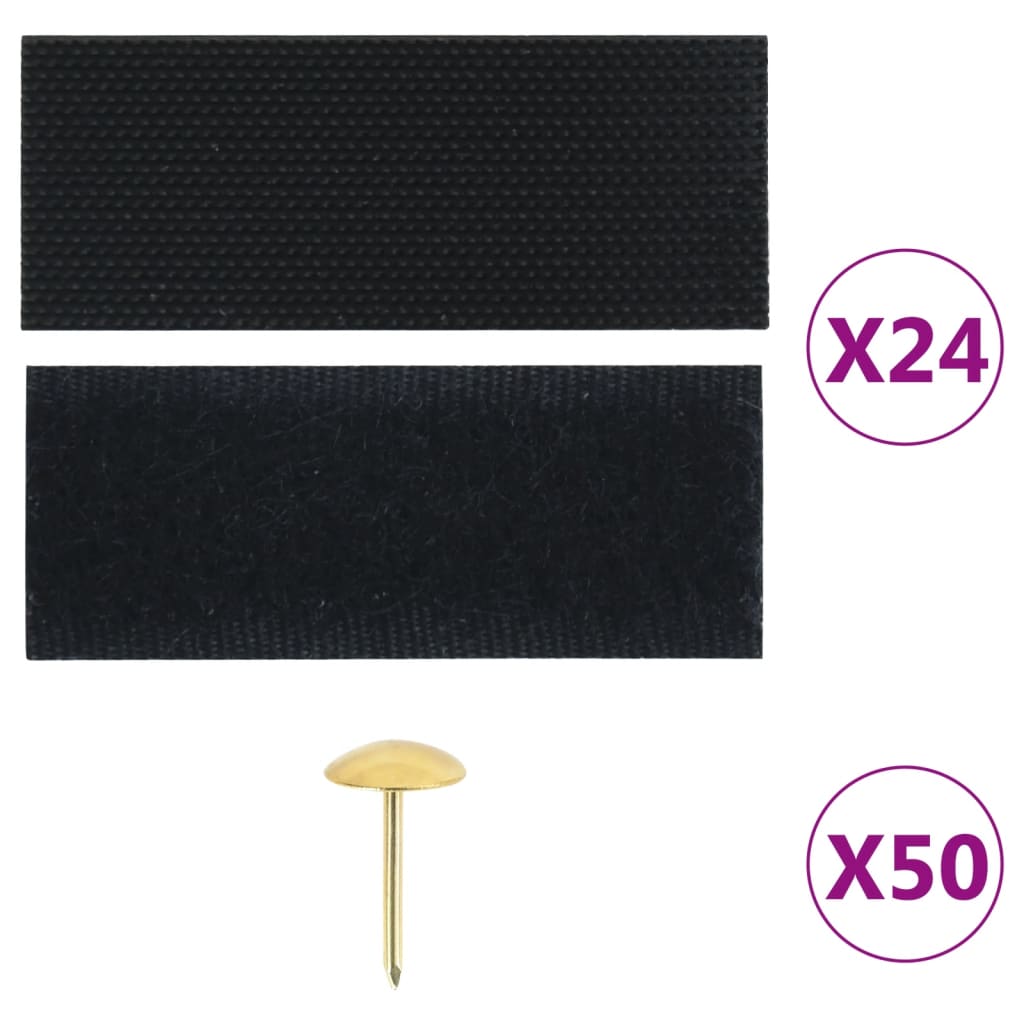 Tende Antimosche 2 pz per Porte con Magneti Nere 220x100 cm 314687