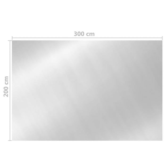 Copertura per Piscina Argento 300x200 cm PE cod mxl 46241