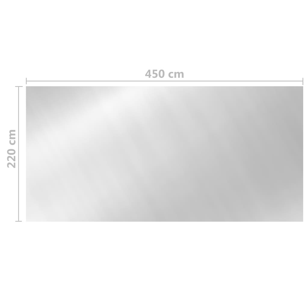 Copertura per Piscina Argento 450x220 cm PE 93094