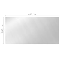 Copertura per Piscina Argento 400x200 cm in PE cod mxl 41099