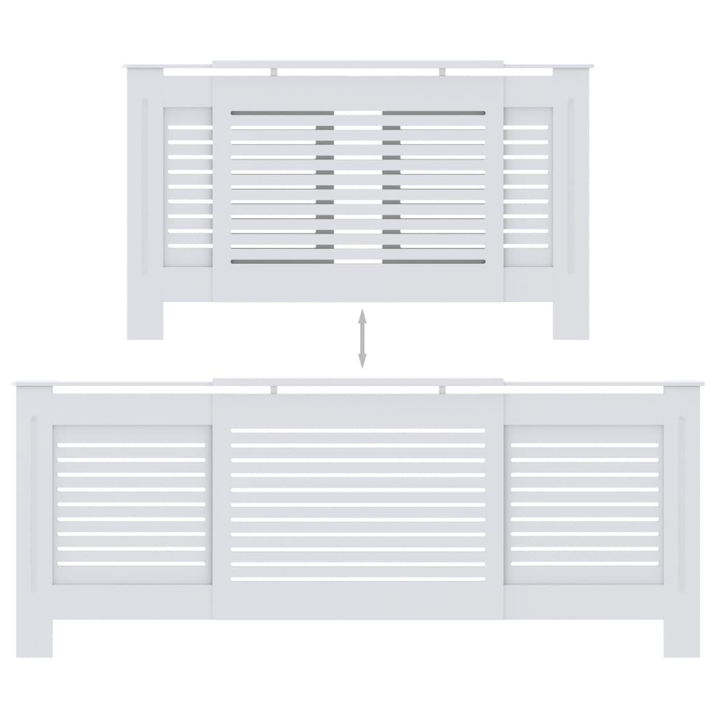 Copertura per Radiatore Bianca in MDF 205 cm 325551