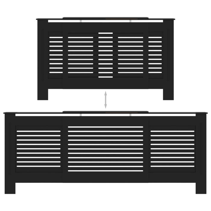 Copertura per Radiatore Nera in MDF 205 cm 325552