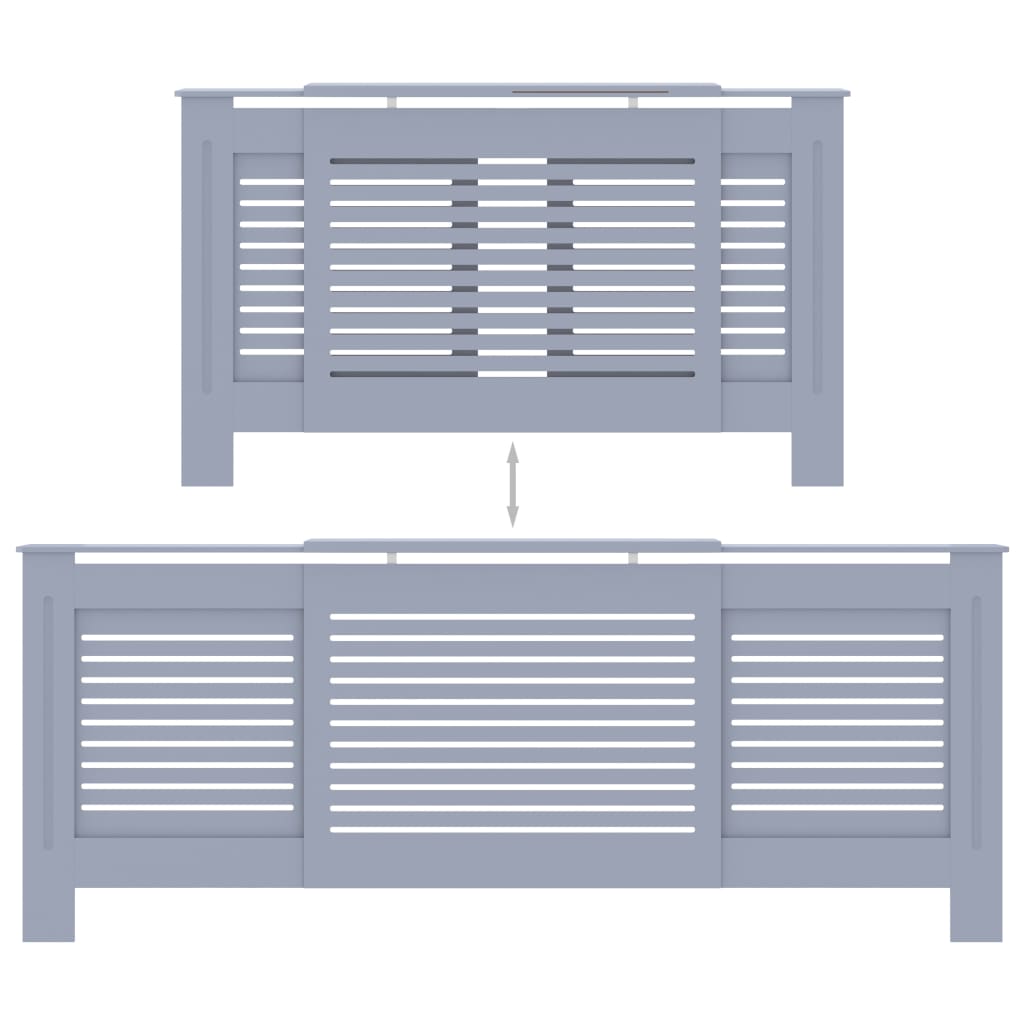 Copertura per Radiatore Grigia in MDF 205 cm 325553