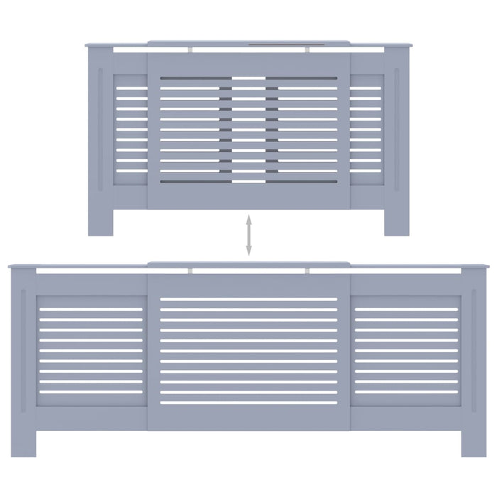 Copertura per Radiatore Grigia in MDF 205 cm 325553