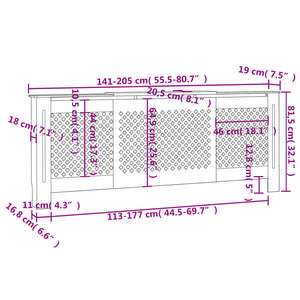 Copertura per Radiatore in MDF 205 cm 325558