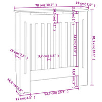 Copertura per Radiatore in MDF 78 cm 325562