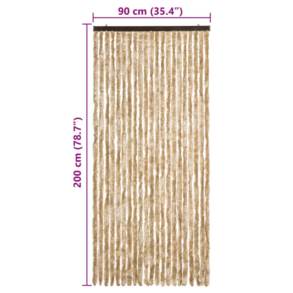 Zanzariera Beige 90x200 cm Ciniglia cod mxl 59134