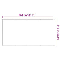 Paravento Verticale Antracite 140x360 cm in Tessuto Oxford