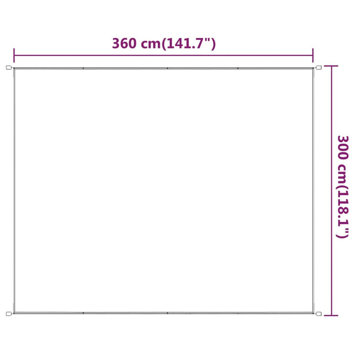 Paravento Verticale Verde Chiaro 300x360 cm in Tessuto Oxford cod 9193