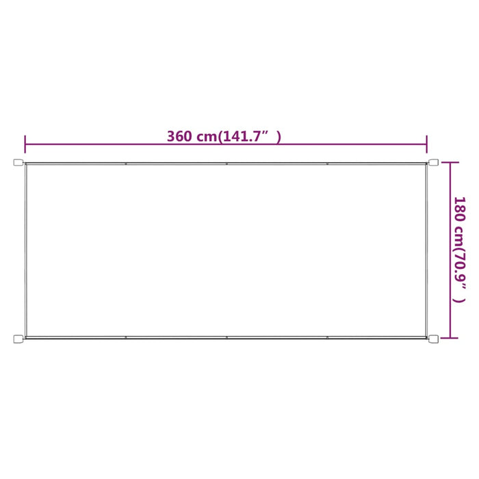 Paravento Verticale Grigio Talpa 180x360 cm in Tessuto Oxford 148417