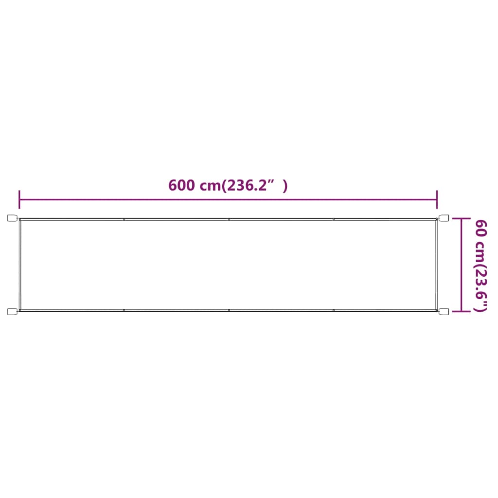 Paravento Verticale Blu 60x600 cm in Tessuto Oxford cod 9213