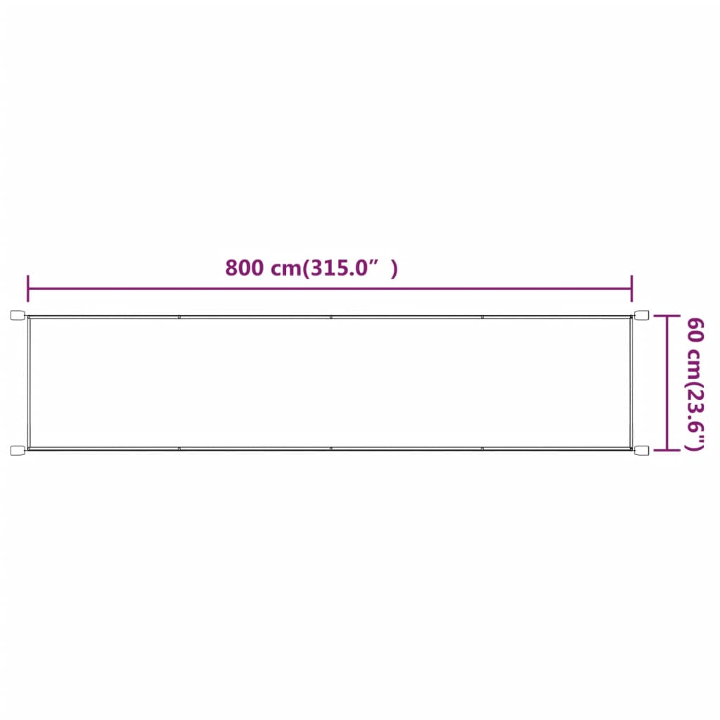 Paravento Verticale Blu 60x800 cm in Tessuto Oxford cod 9197