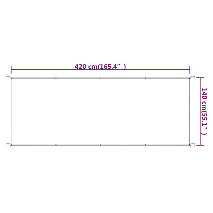 Paravento Verticale Blu 140x420 cm in Tessuto Oxford 148460