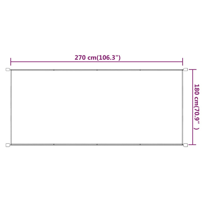 Paravento Verticale Blu 180x270 cm in Tessuto Oxford