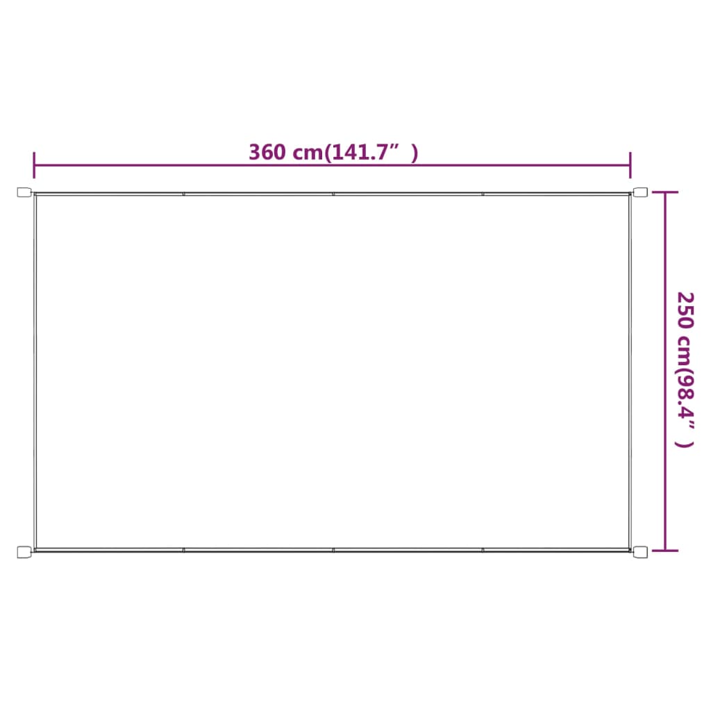 Paravento Verticale Blu 250x360 cm in Tessuto Oxford cod 9196