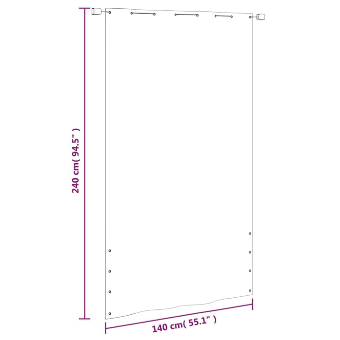 Paravento per Balcone Verde Chiaro 140x240 cm in Tessuto Oxford cod 9999