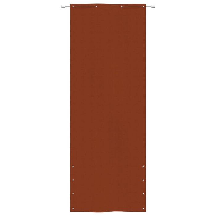 Paravento per Balcone Terracotta 80x240 cm in Tessuto Oxford