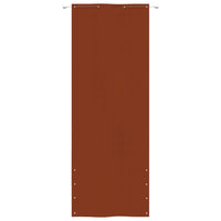 Paravento per Balcone Terracotta 80x240 cm in Tessuto Oxford cod 9265