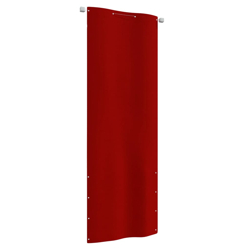 Paravento per Balcone Rosso 80x240 cm in Tessuto Oxford 148543