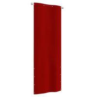 Paravento per Balcone Rosso 80x240 cm in Tessuto Oxford 148543