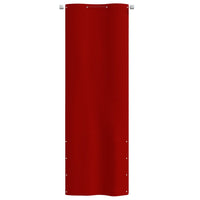 Paravento per Balcone Rosso 80x240 cm in Tessuto Oxford 148543