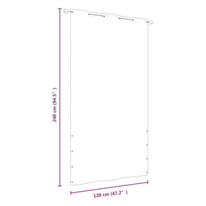 Paravento per Balcone Rosso 120x240 cm in Tessuto Oxford cod 9205