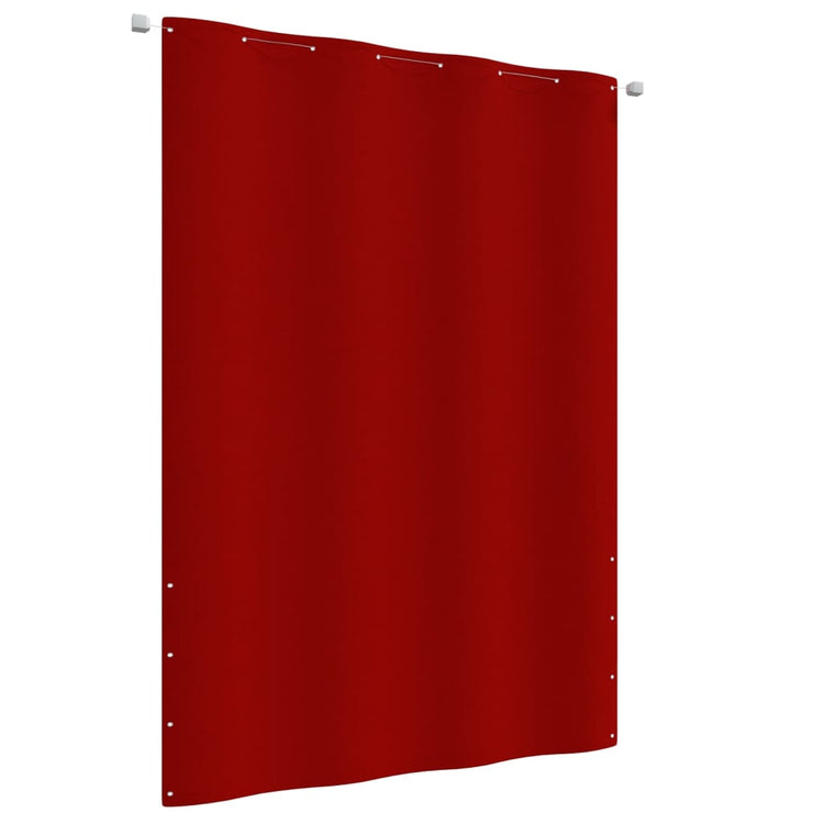 Paravento per Balcone Rosso 160x240 cm in Tessuto Oxford