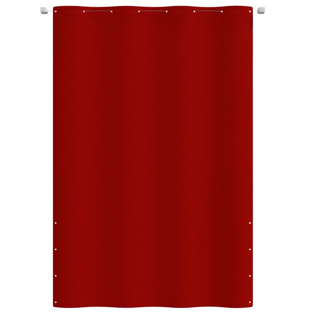 Paravento per Balcone Rosso 160x240 cm in Tessuto Oxford