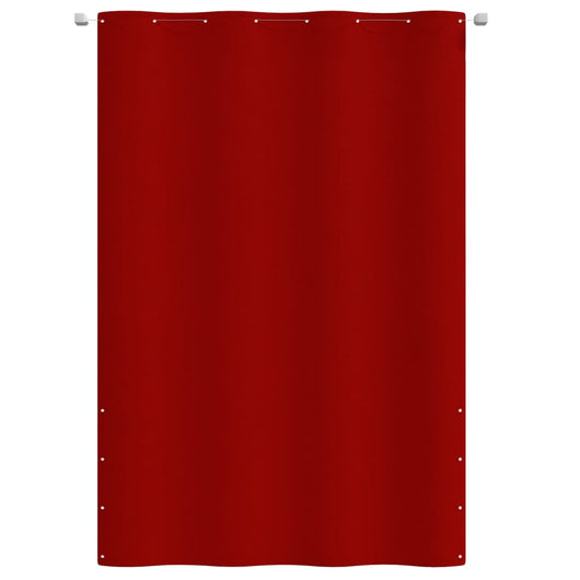 Paravento per Balcone Rosso 160x240 cm in Tessuto Oxford