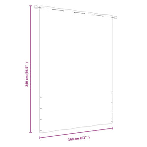 Paravento per Balcone Rosso 160x240 cm in Tessuto Oxford cod 9234