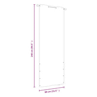 Paravento per Balcone Arancione 80x240 cm in Tessuto Oxford