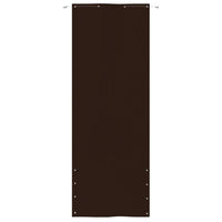 Paravento per Balcone Marrone 80x240 cm in Tessuto Oxford 148558