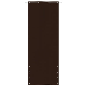 Paravento per Balcone Marrone 80x240 cm in Tessuto Oxford 148558