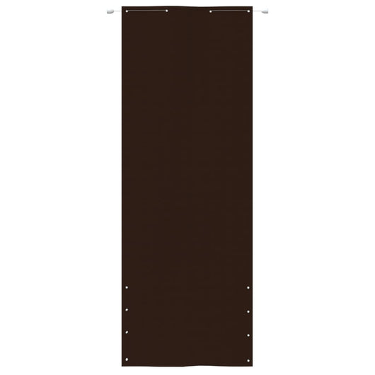 Paravento per Balcone Marrone 80x240 cm in Tessuto Oxford 148558