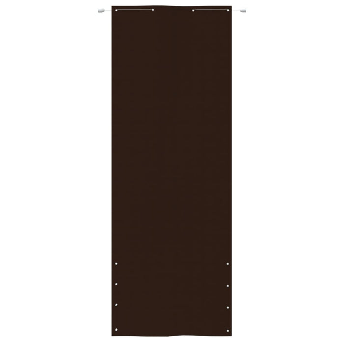 Paravento per Balcone Marrone 80x240 cm in Tessuto Oxford 148558