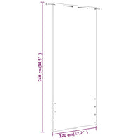 Paravento per Balcone Marrone 120x240 cm in Tessuto Oxford 148560