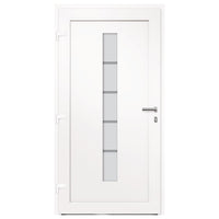 Porta d'Ingresso in Alluminio e PVC Antracite 100x210 cm 3056816