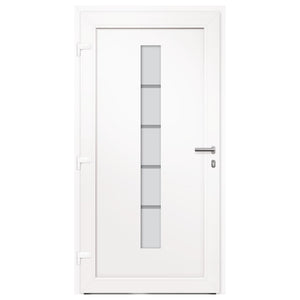 Porta d'Ingresso in Alluminio e PVC Antracite 110x210 cm cod mxl 64610