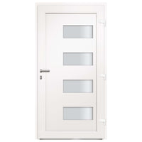 Porta d'Ingresso in Alluminio e PVC Antracite 100x210 cm cod 12438