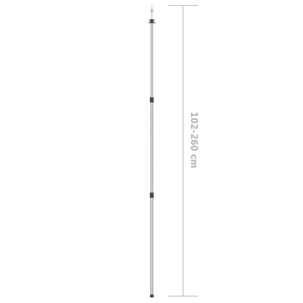 Asta Telescopica per Tenda 102-260 cm in Alluminio 315218