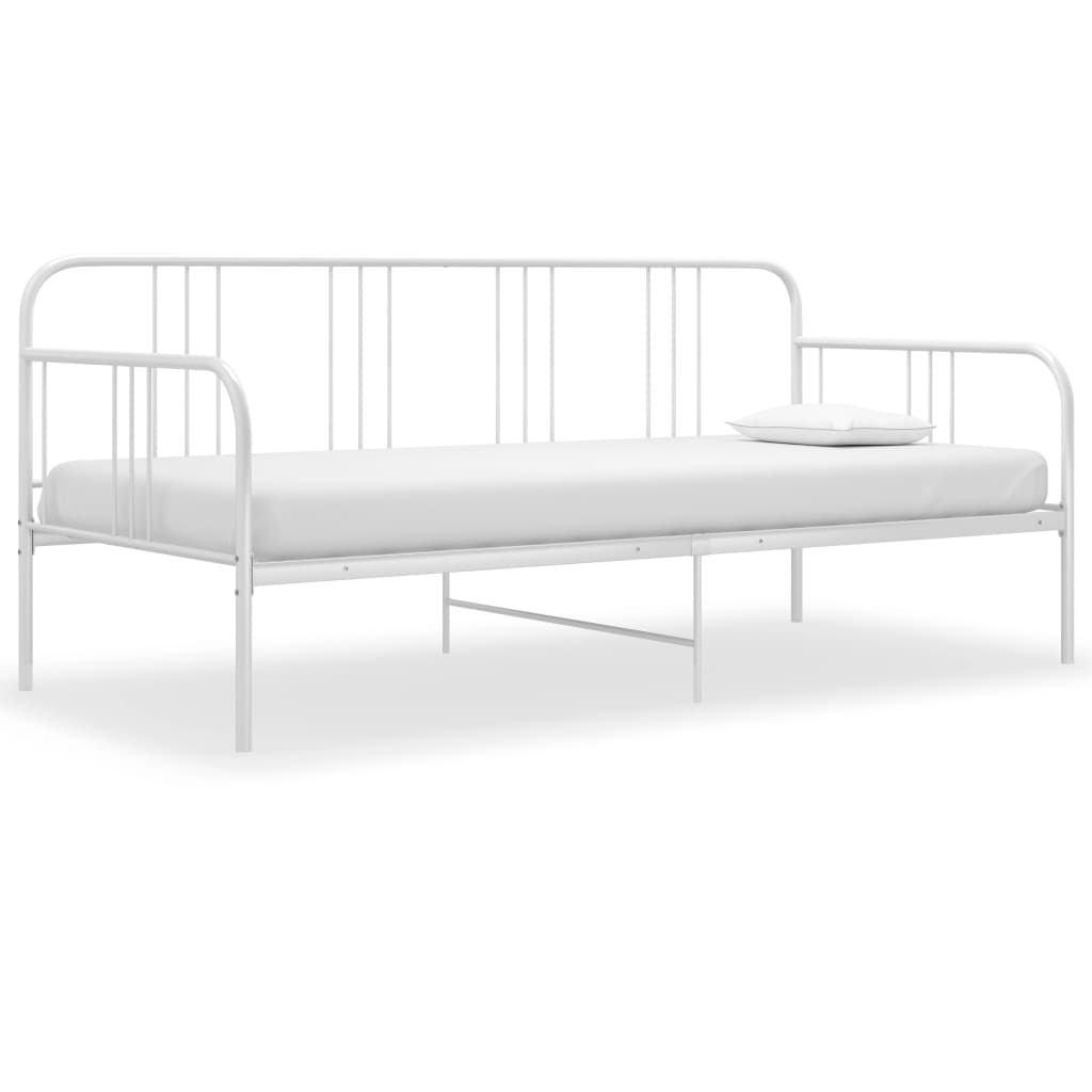 Divano Letto Bianco in Metallo 90x200 cm cod mxl 55220